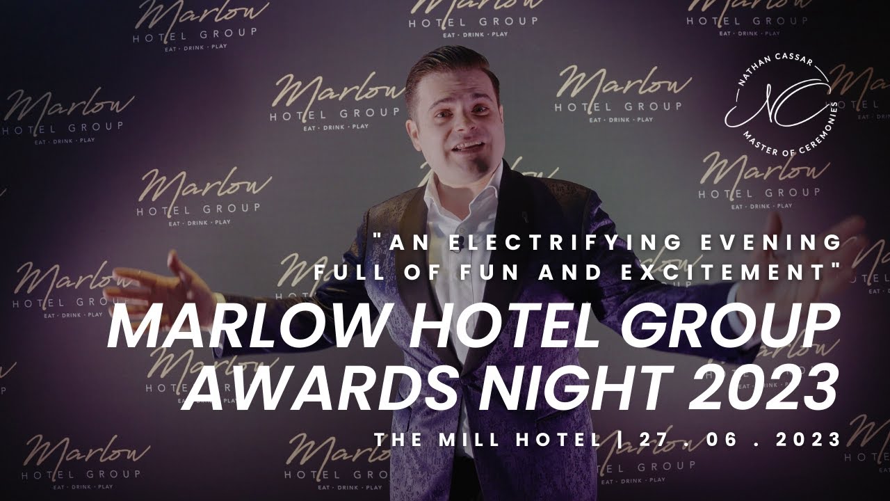 An Electrifying Evening: Marlow Hotel Group Awards Night 2023 | Nathan Cassar, Master of Ceremonies